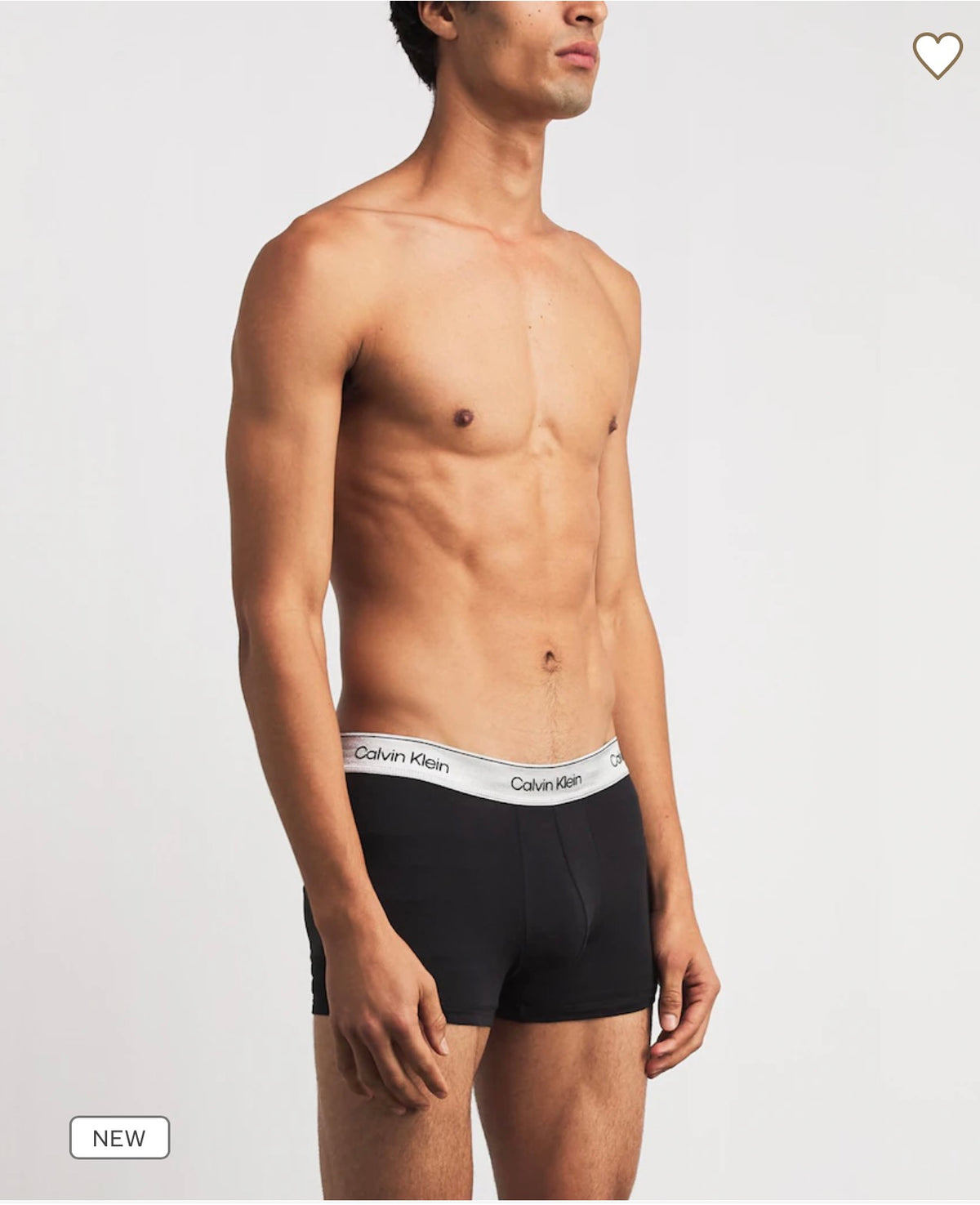 Boxer Calvin Klein Stretch-Cotton Icon Metallic Trunks