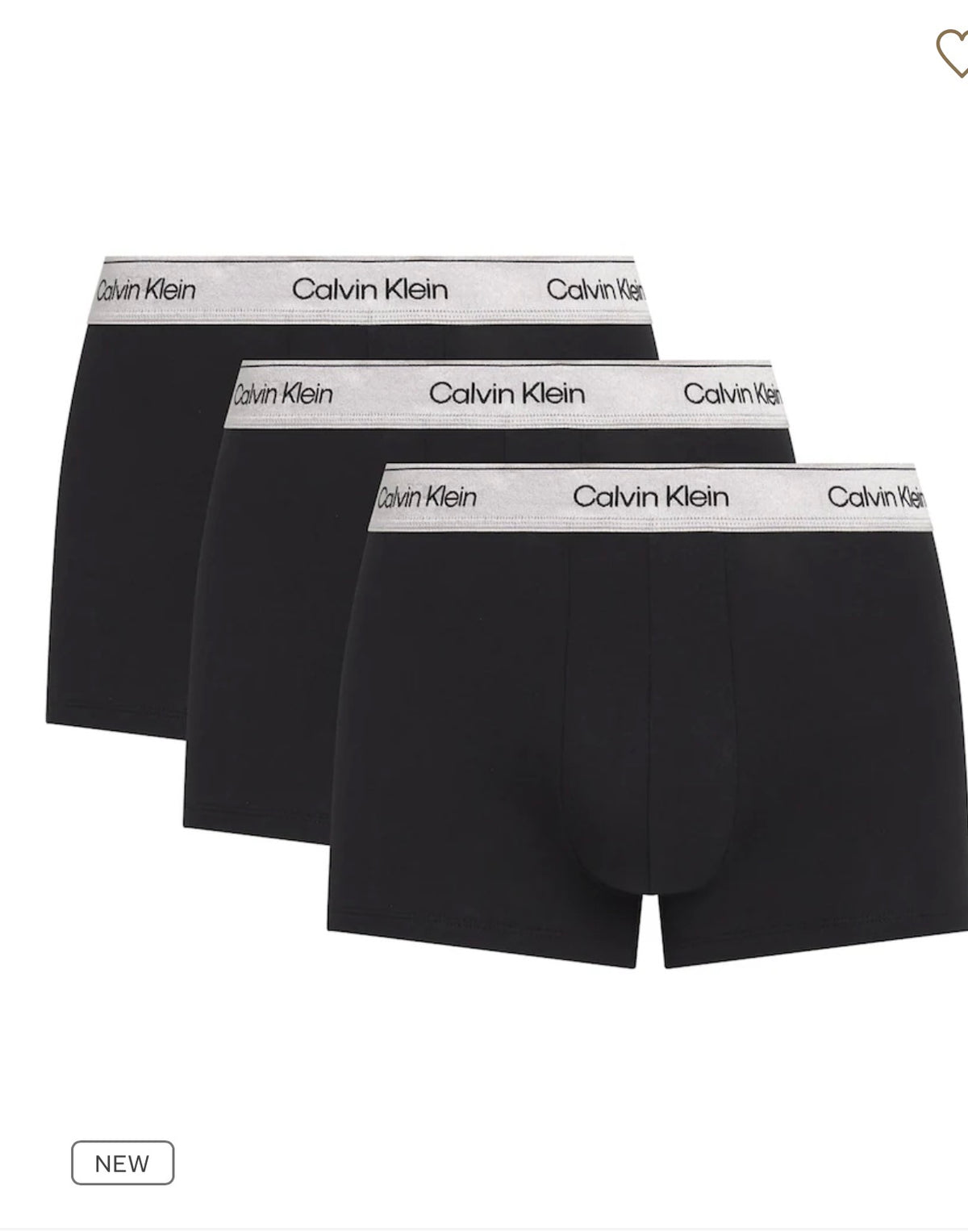Boxer Calvin Klein Stretch-Cotton Icon Metallic Trunks