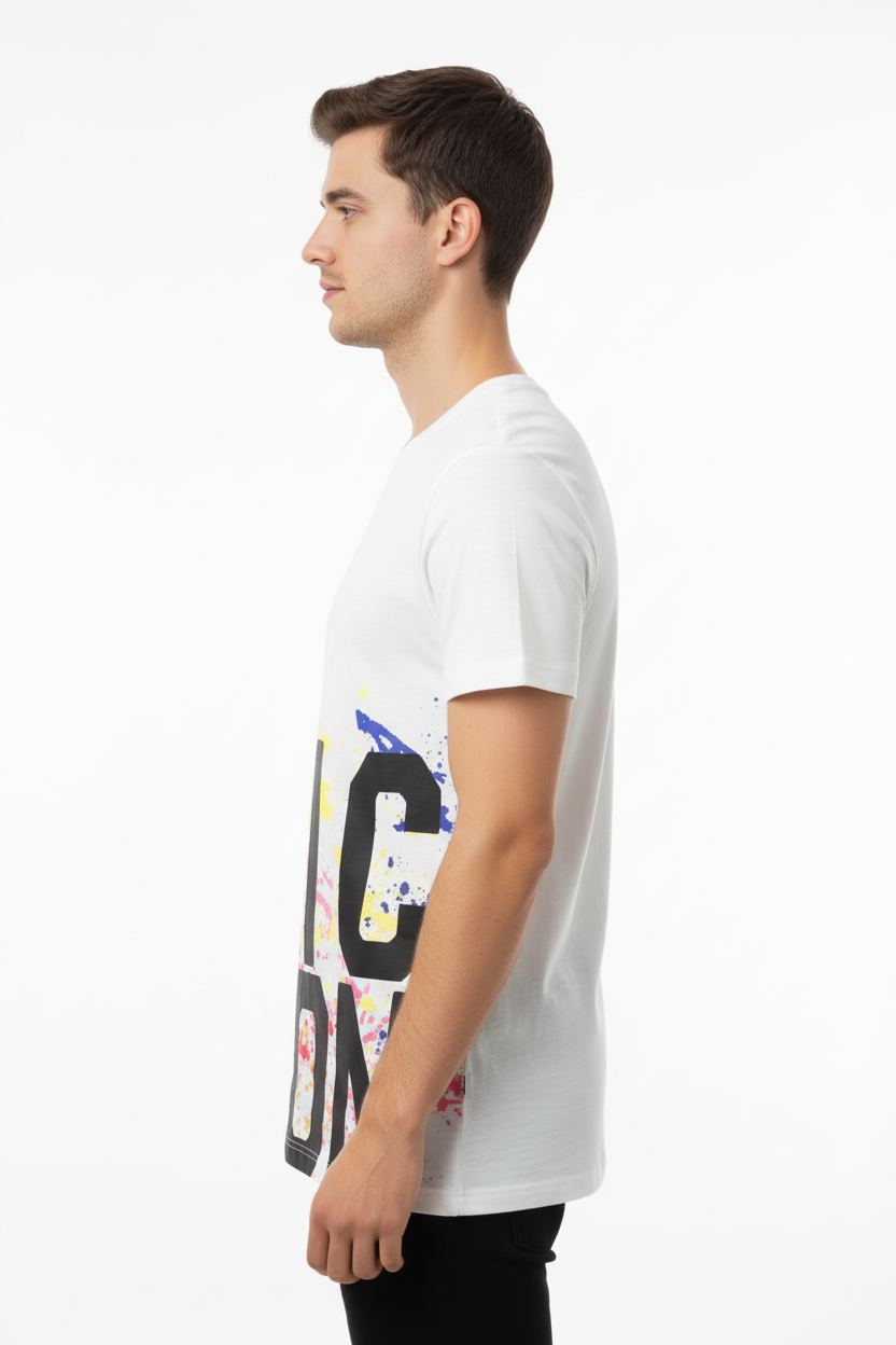 T-shirt Icon con logo laterale