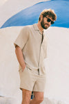Camicia + pantaloncino effetto lino
