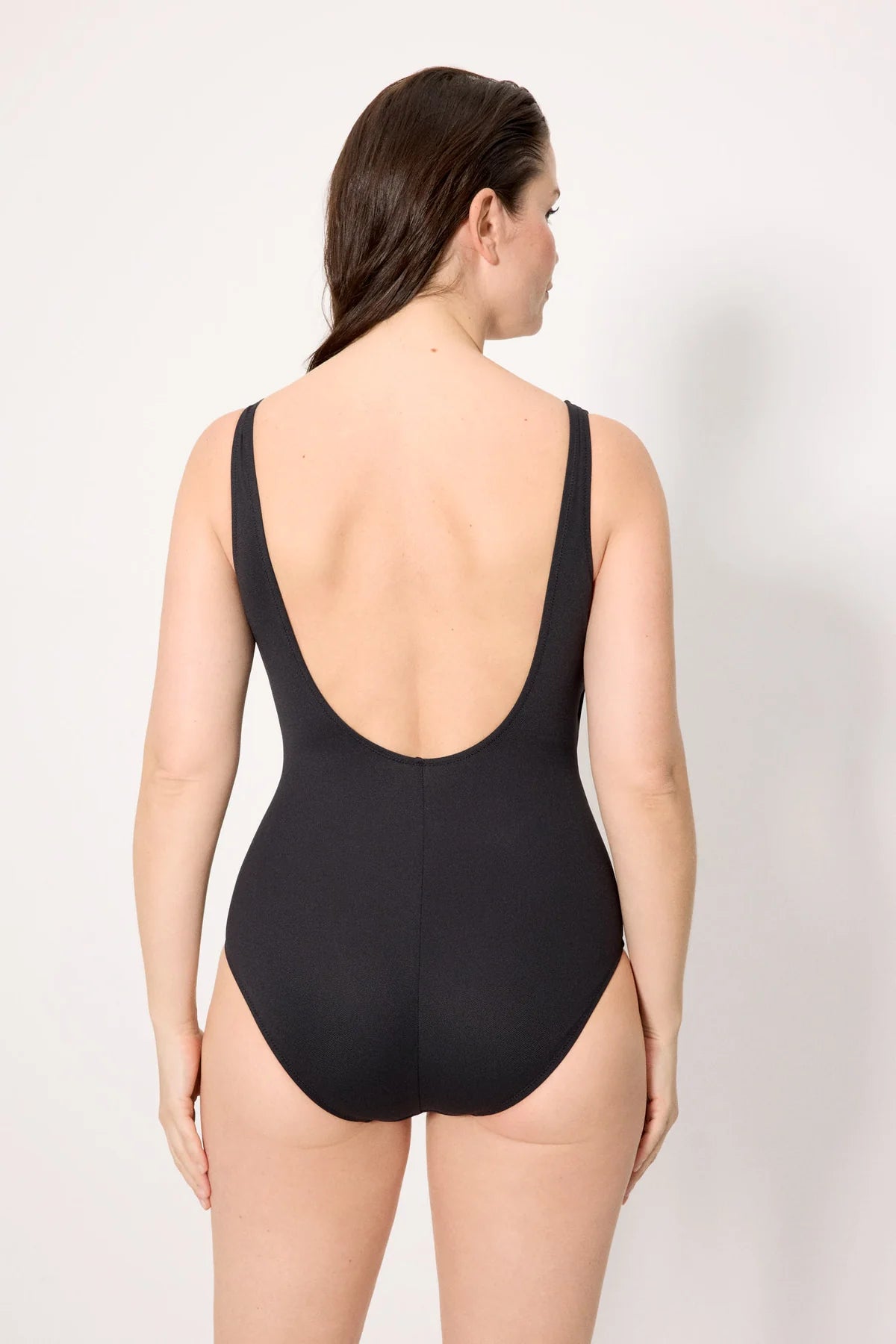 Costume da bagno modellante in micropiqué nero